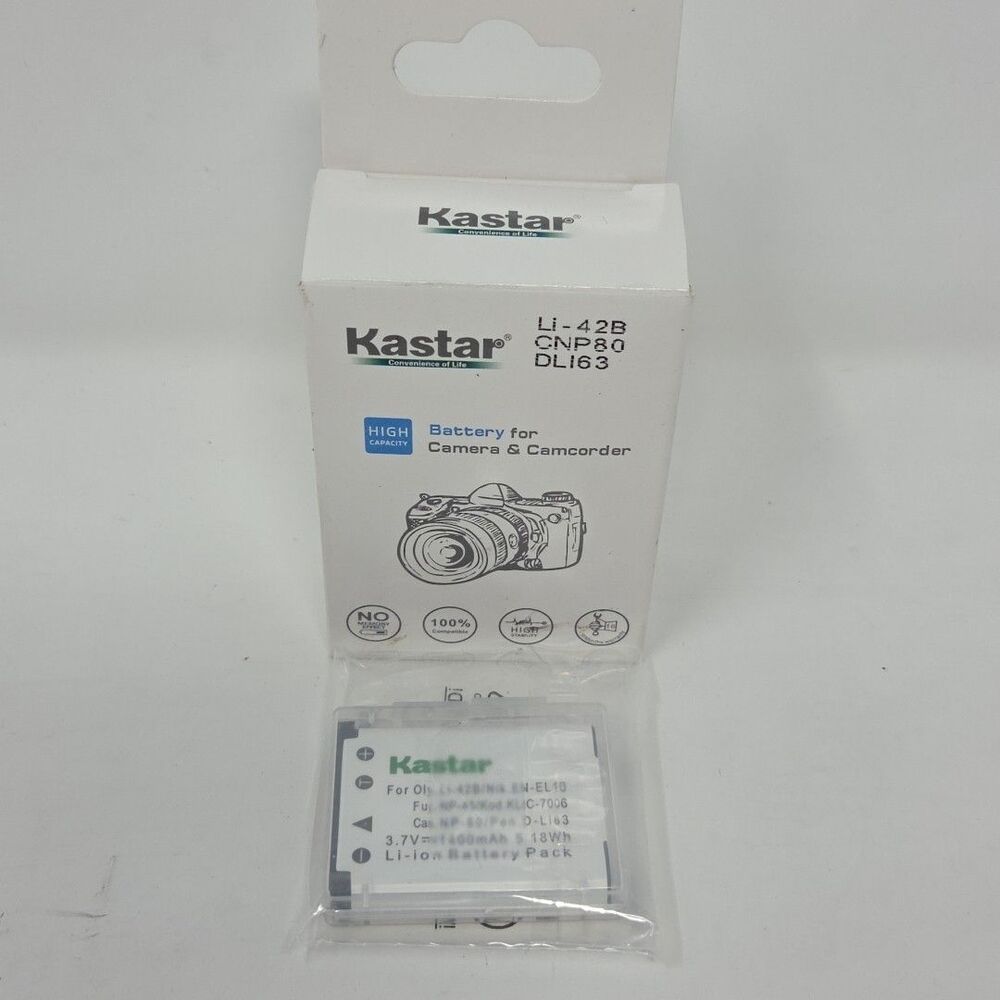 Kastar Li-42B Battery for Olympus TG-320 VG-165 VG-180 VH-210 VR-310 VR-320
